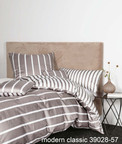 Janine Janine Mako-Satin Bettwäsche modernclassic 39028 vulkan Größe: 240x220 cm + 2x80x80 cm Janine Janine Mako-Satin Bettwäsche modernclassic 39028 vulkan Größe: 240x220 cm + 2x80x80 cm
