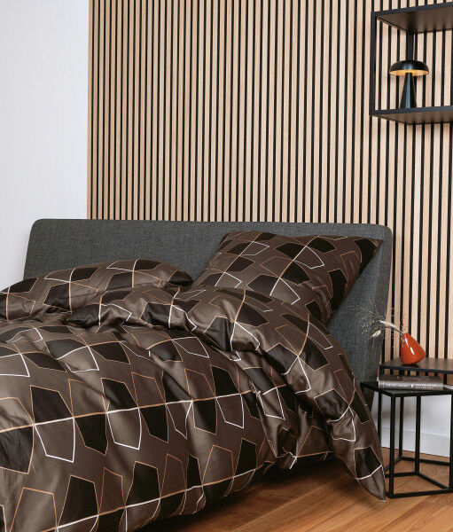 Janine Janine Mako-Satin Bettwäsche J. D. 87098 schokoladenbraun Größe: 155x220 cm + 80x80 cm Janine Janine Mako-Satin Bettwäsche J. D. 87098 schokoladenbraun Größe: 155x220 cm + 80x80 cm