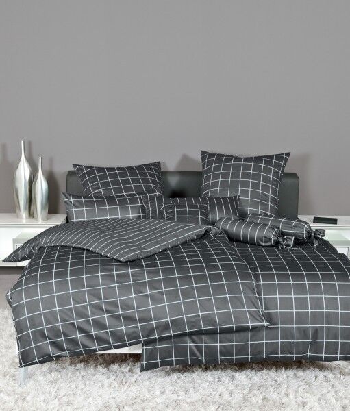 Janine Janine Mako-Satin Bettwäsche modernclassic 39025 anthrazit Größe: 135x200 cm + 80x80 cm Janine Janine Mako-Satin Bettwäsche modernclassic 39025 anthrazit Größe: 135x200 cm + 80x80 cm