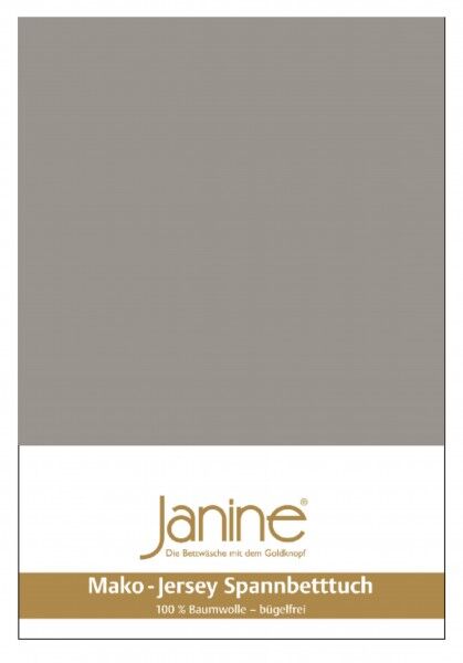 Janine Janine Spannbetttuch Mako-Feinjersey 5007 vulkan (77) Größe:  200x200 cm