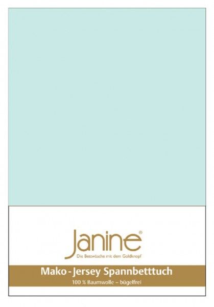 Janine Janine Spannbetttuch Mako-Feinjersey 5007 morgennebel (22) Größe:  100x200 cm