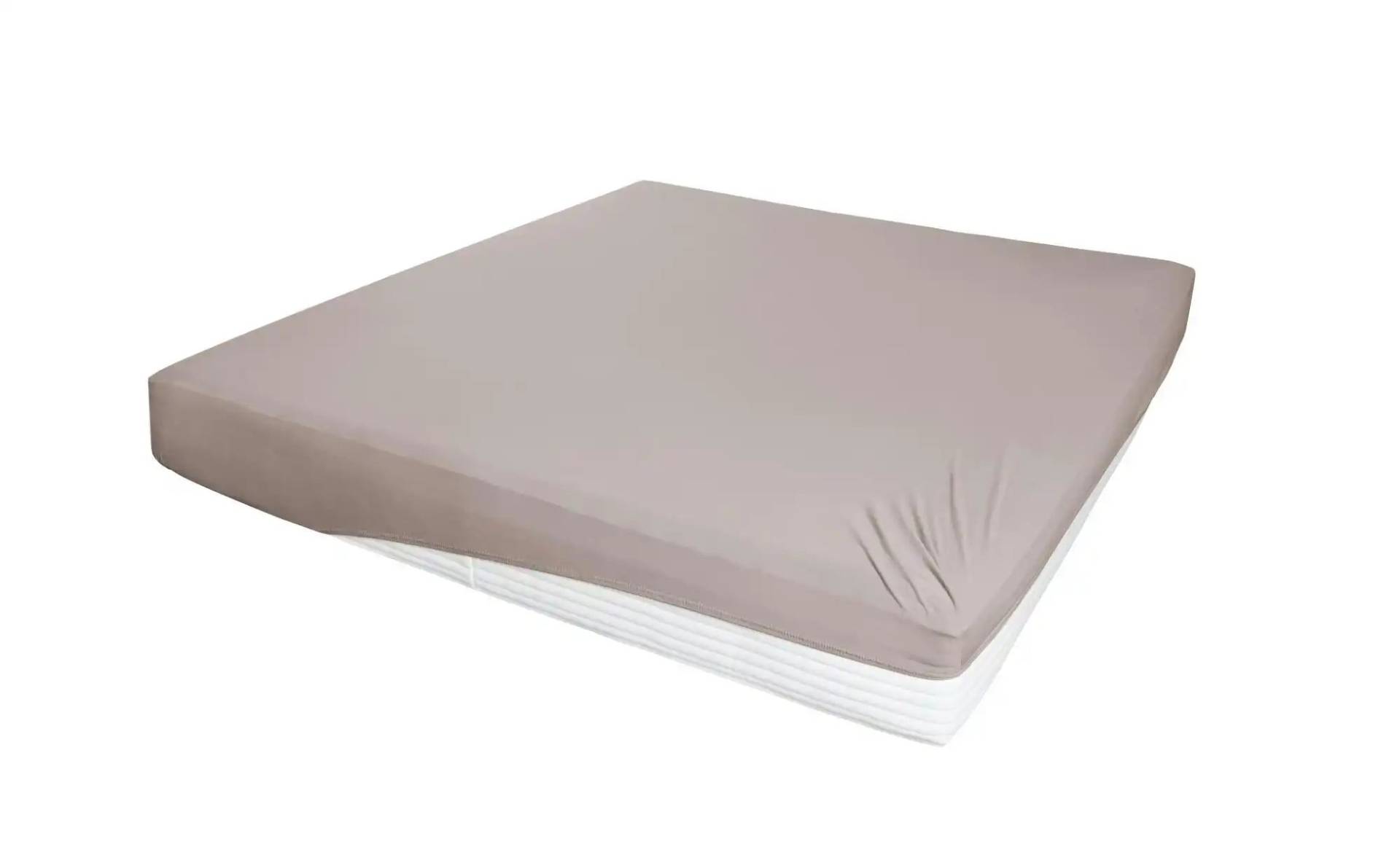 Jersey-Elastan Boxspringlaken ¦ beige ¦ Baumwollmischgewebe ¦ Maße (cm): B: 100 H: 26 T: 26 Bettwaren > Bettlaken - Höffner