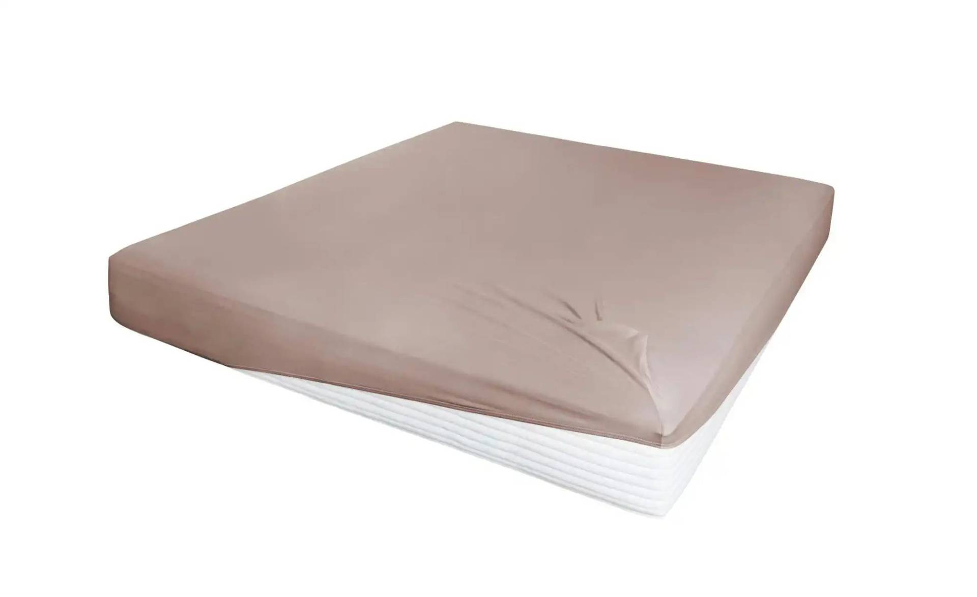 Jersey-Elastan Boxspringlaken   ¦ braun ¦ Maße (cm): B: 100 H: 28 T: 28.0 Bettwaren > Bettlaken - Möbel Kraft