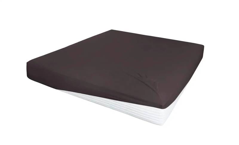 Jersey-Elastan Boxspringlaken   ¦ braun ¦ Maße (cm): B: 150 H: 28 T: 28.0 Bettwaren > Bettlaken - Möbel Kraft