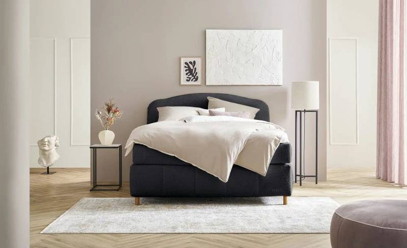 Jette Home Boxspringbett  Jette Cloud ¦ grau ¦ Maße (cm): B: 202 H: 132,5 Betten > Komfortbetten - Höffner