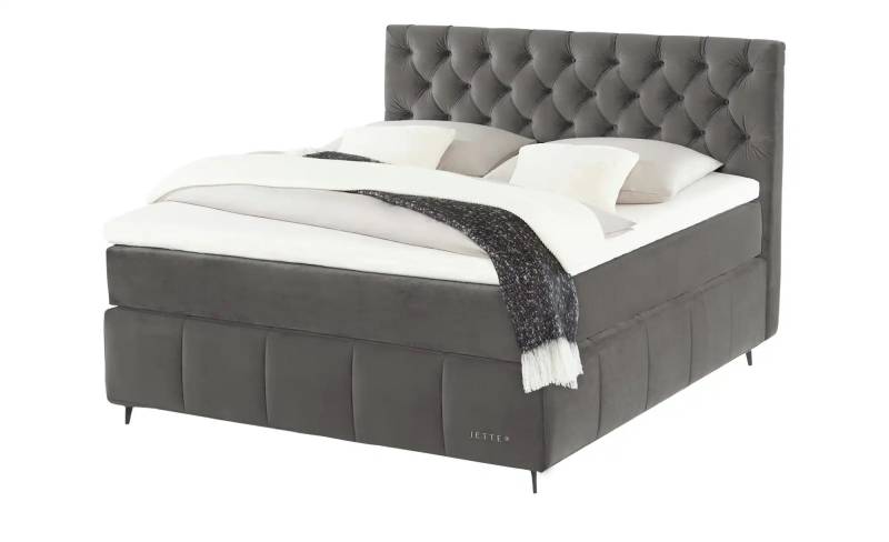 Jette Home Boxspringbett  Jette Glam ¦ grau ¦ Maße (cm): B: 202 H: 132,5 Betten > Komfortbetten - Höffner