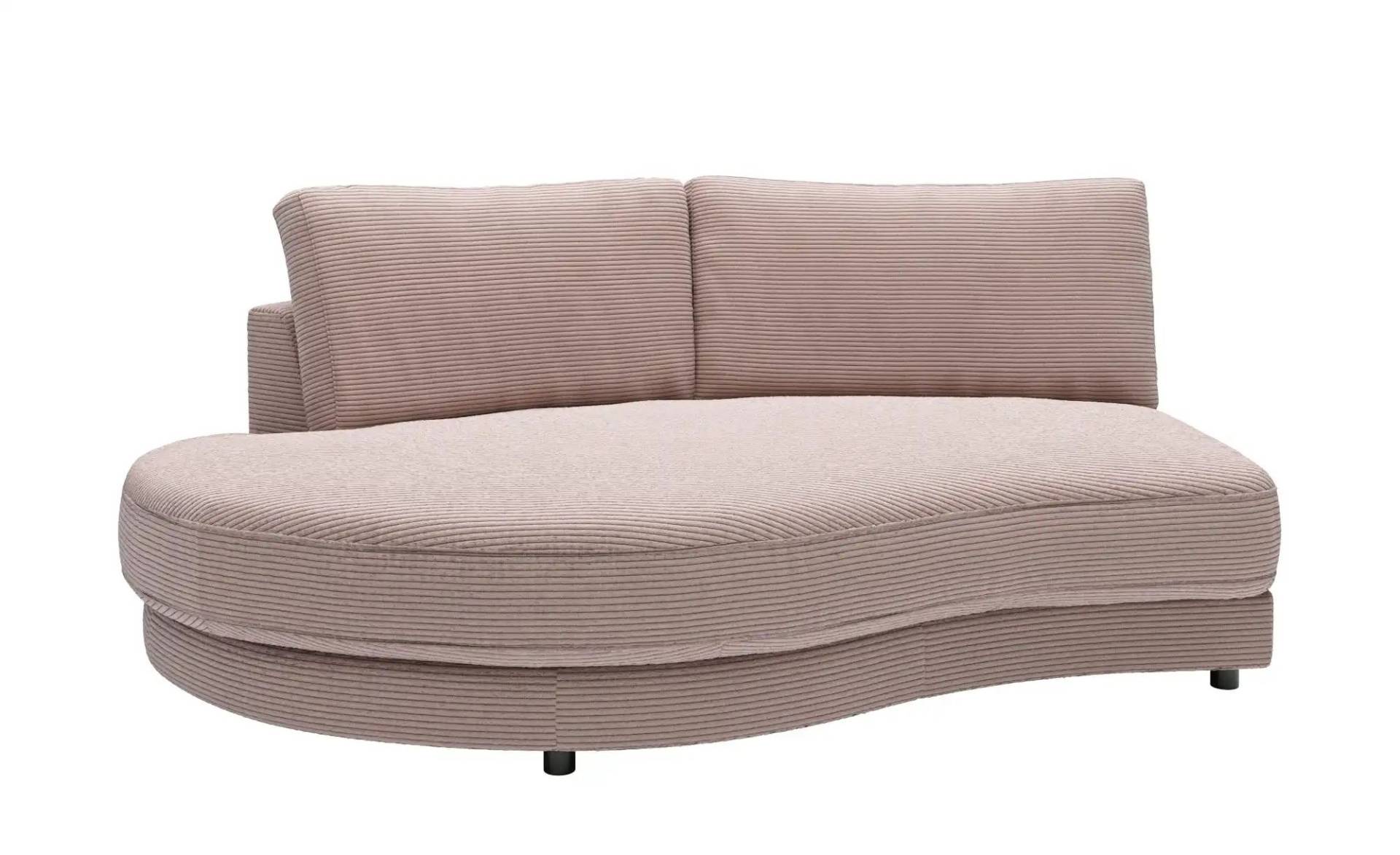 Jette Home Element Abschluss rund links in Cord Sila ¦ rosa/pink ¦ Maße (cm): B: 205 H: 85 T: 166.0 Polstermöbel > Sofas > Modulsofas - Höffner