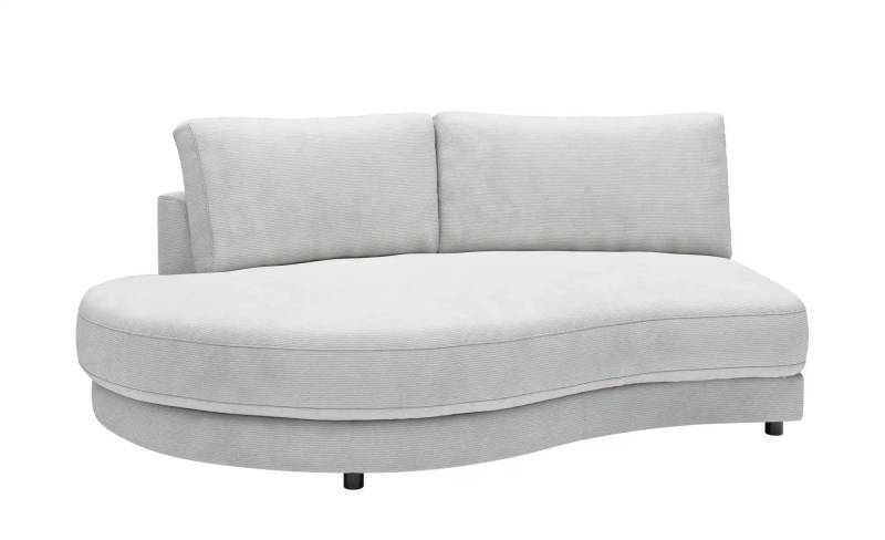 Jette Home Element Abschluss rund links in Feincord Sila ¦ grau ¦ Maße (cm): B: 205 H: 85 T: 166.0 Polstermöbel > Sofas > Modulsofas - Höffner
