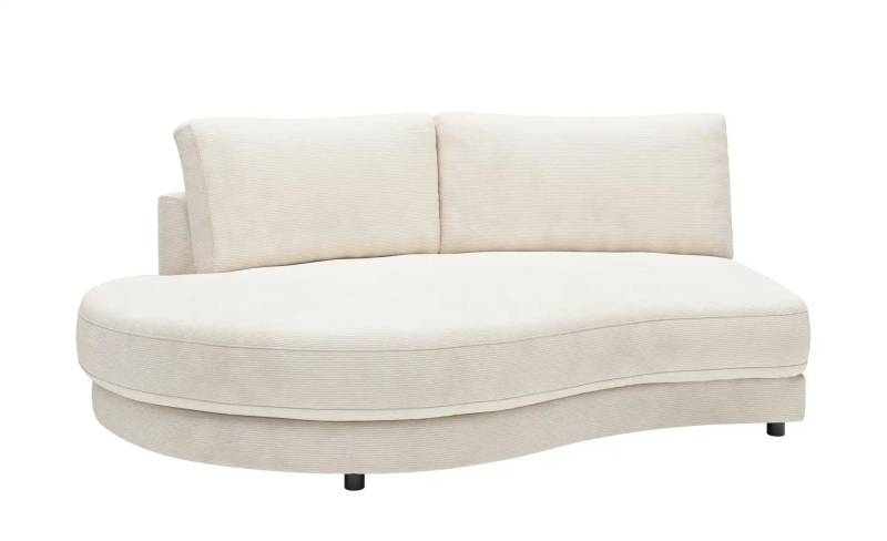 Jette Home Element Abschluss rund links in Feincord Sila ¦ weiß ¦ Maße (cm): B: 205 H: 85 T: 166.0 Polstermöbel > Sofas > Modulsofas - Höffner