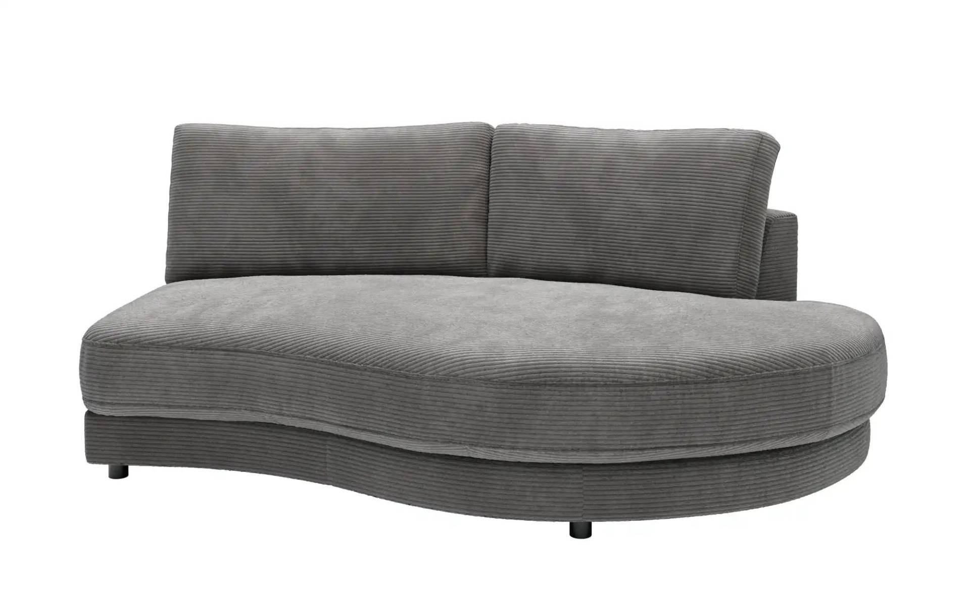 Jette Home Element Abschluss rund rechts in Cord Sila ¦ grau ¦ Maße (cm): B: 205 H: 85 T: 166.0 Polstermöbel > Sofas > Modulsofas - Höffner