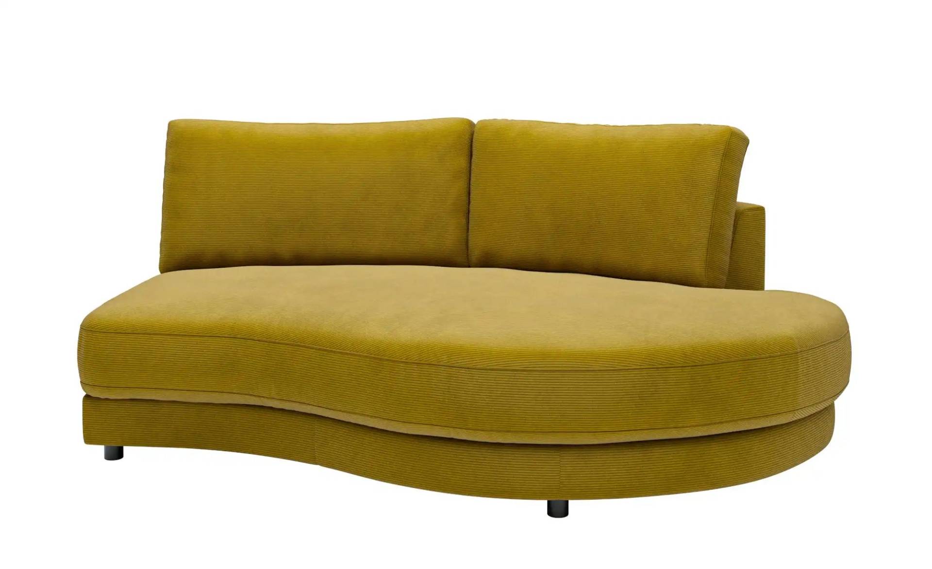 Jette Home Element Abschluss rund rechts in Feincord Sila ¦ grün ¦ Maße (cm): B: 205 H: 85 T: 166.0 Polstermöbel > Sofas > Modulsofas - Höffner