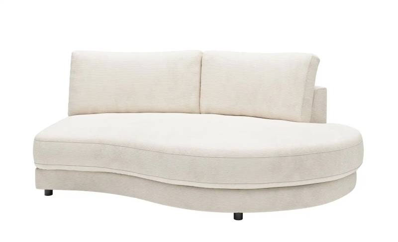 Jette Home Element Abschluss rund rechts in Feincord Sila ¦ weiß ¦ Maße (cm): B: 205 H: 85 T: 166.0 Polstermöbel > Sofas > Modulsofas - Höffner