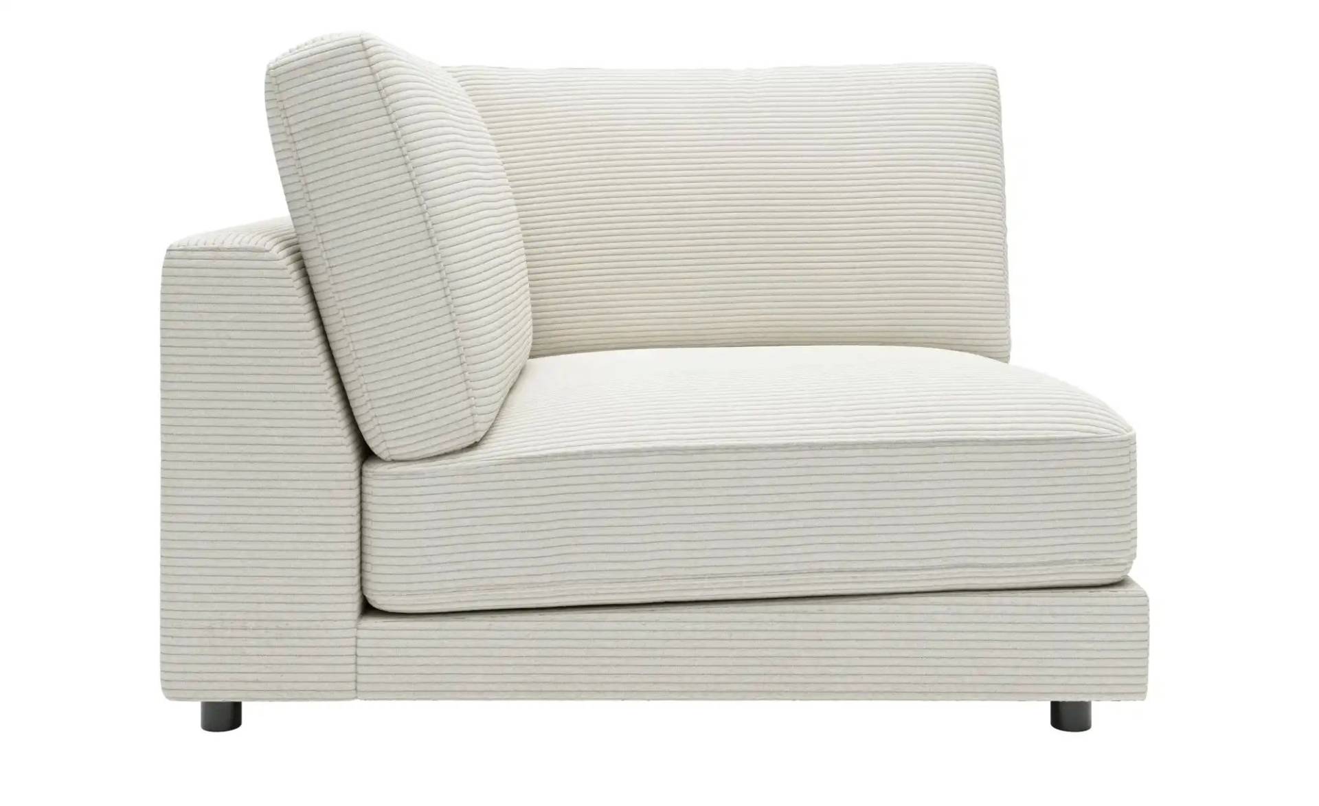 Jette Home Element Ecke in Cord Sila ¦ weiß ¦ Maße (cm): B: 120 H: 85 T: 125.0 Polstermöbel > Sofas > Modulsofas - Höffner