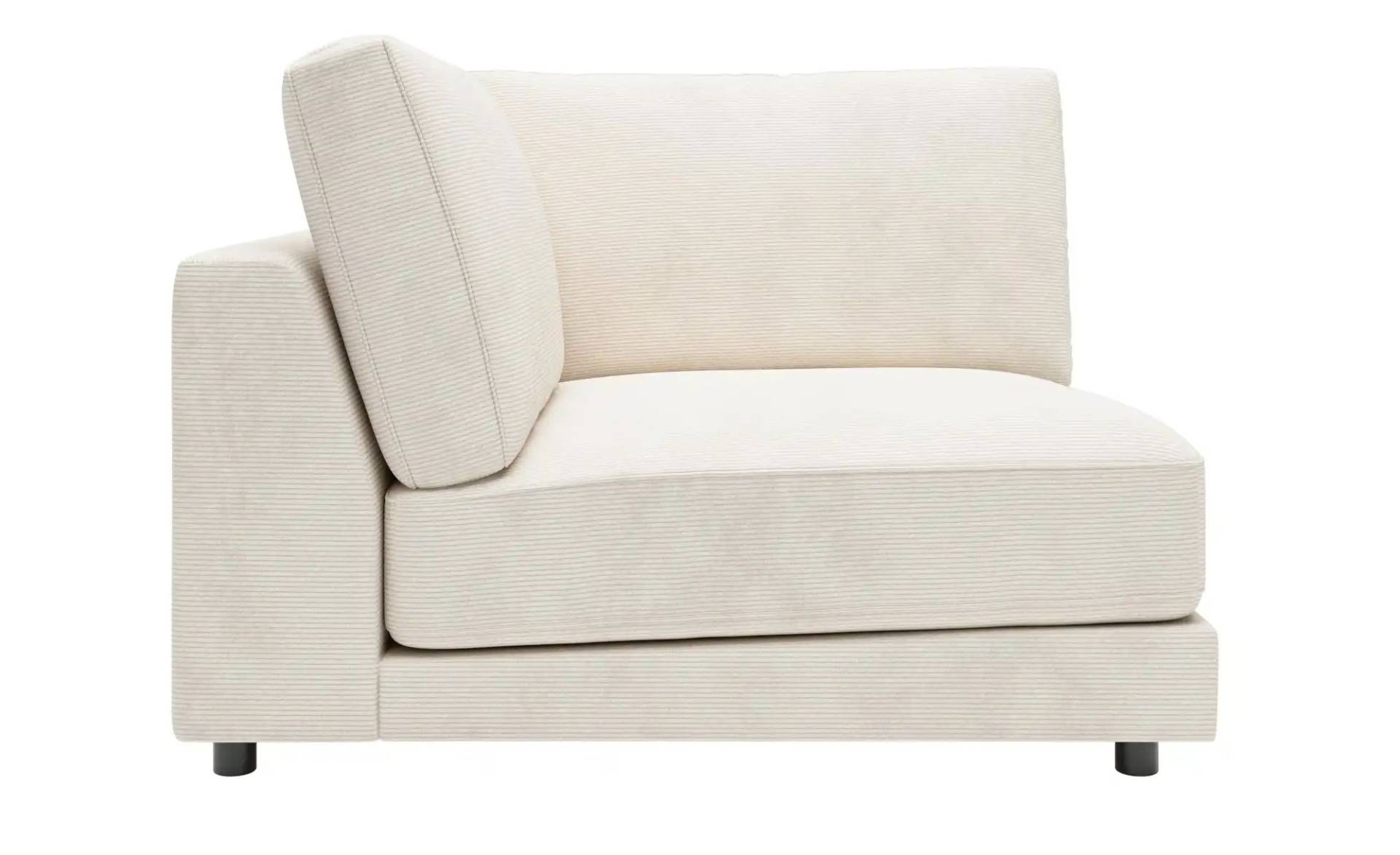 Jette Home Element Ecke in Feincord Sila ¦ weiß ¦ Maße (cm): B: 120 H: 85 T: 127.0 Polstermöbel > Sofas > Modulsofas - Höffner