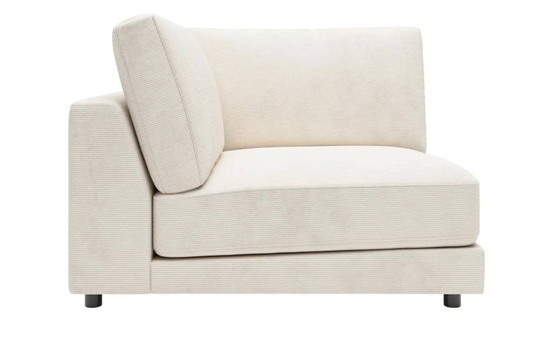 Jette Home Element Ecke in Feincord Sila ¦ weiß ¦ Maße (cm): B: 120 H: 85 T: 127.0 Polstermöbel > Sofas > Modulsofas - Höffner