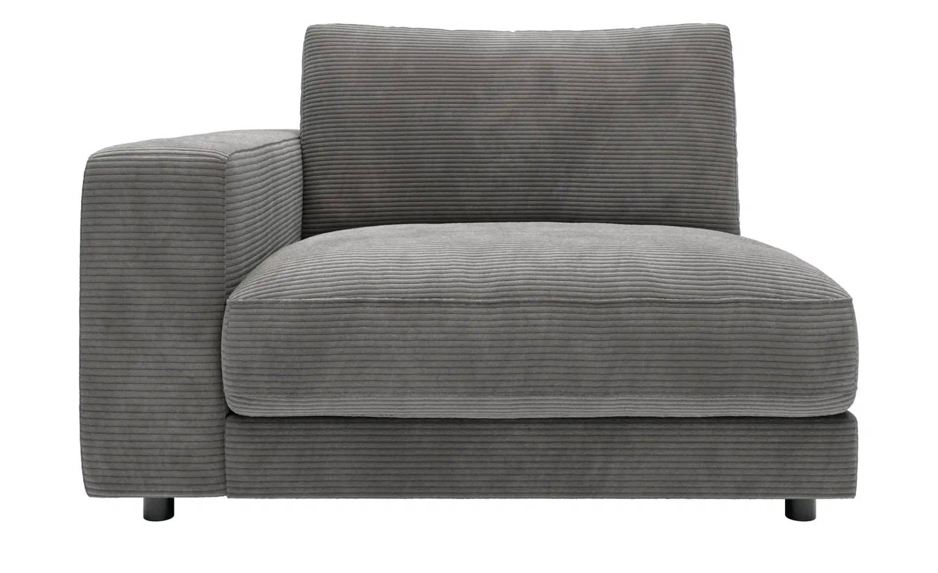 Jette Home Element Einsitzer Armlehne links in Cord Sila ¦ grau ¦ Maße (cm): B: 125 H: 85 T: 127.0 Polstermöbel > Sofas > Modulsofas - Höffner