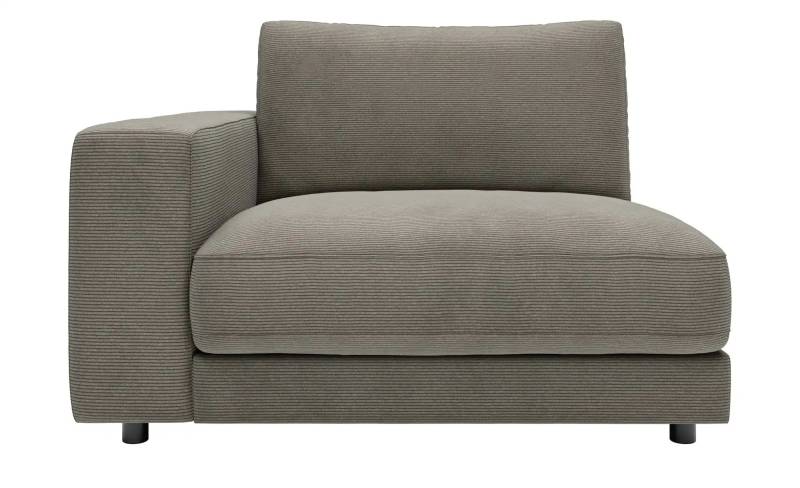 Jette Home Element Einsitzer Armlehne links in Feincord Sila ¦ grau ¦ Maße (cm): B: 125 H: 85 T: 127.0 Polstermöbel > Sofas > Modulsofas - Höffner