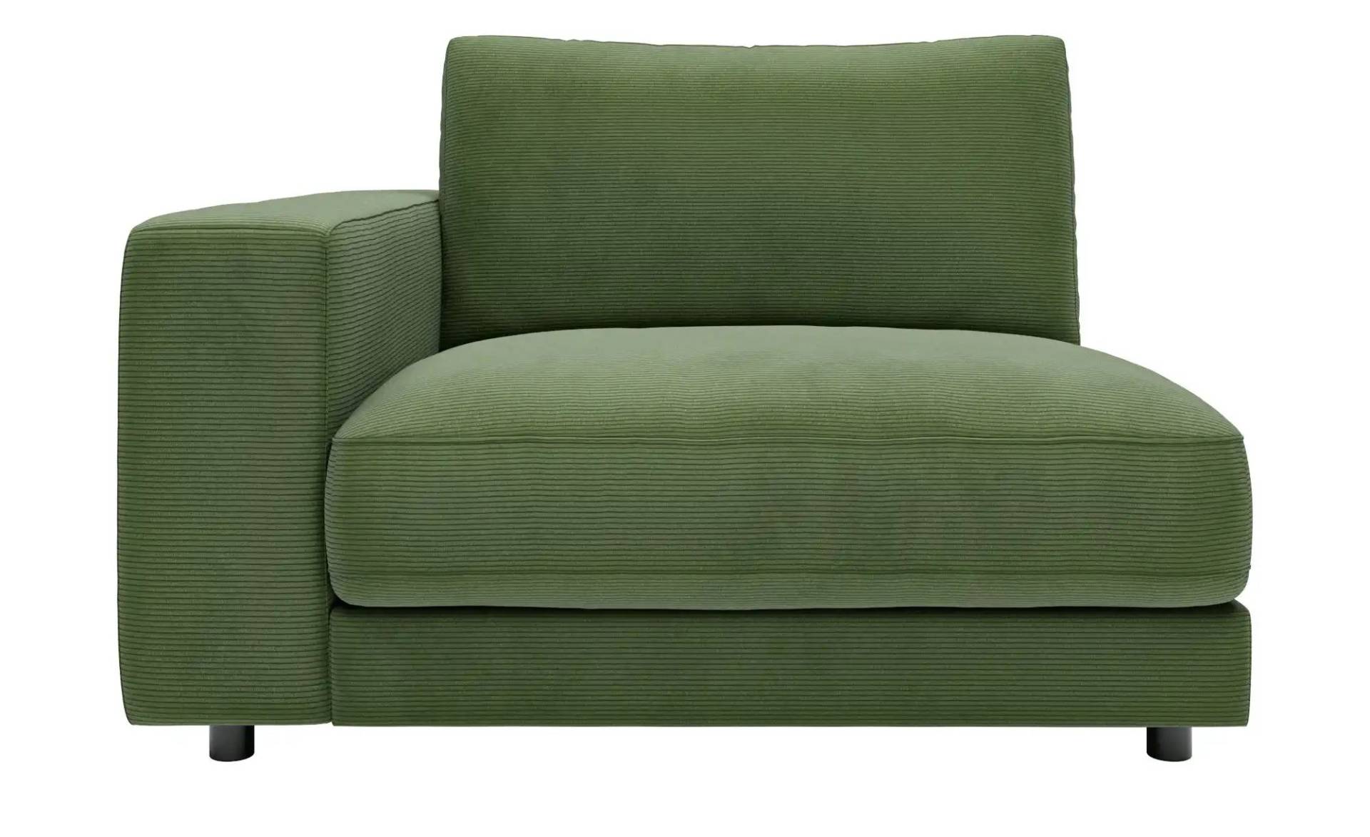Jette Home Element Einsitzer Armlehne links in Feincord Sila ¦ grün ¦ Maße (cm): B: 125 H: 85 T: 127.0 Polstermöbel > Sofas > Modulsofas - Höffner