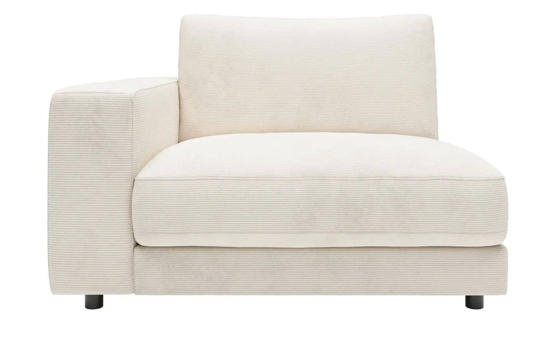 Jette Home Element Einsitzer Armlehne links in Feincord Sila ¦ weiß ¦ Maße (cm): B: 125 H: 85 T: 127.0 Polstermöbel > Sofas > Modulsofas - Höffner