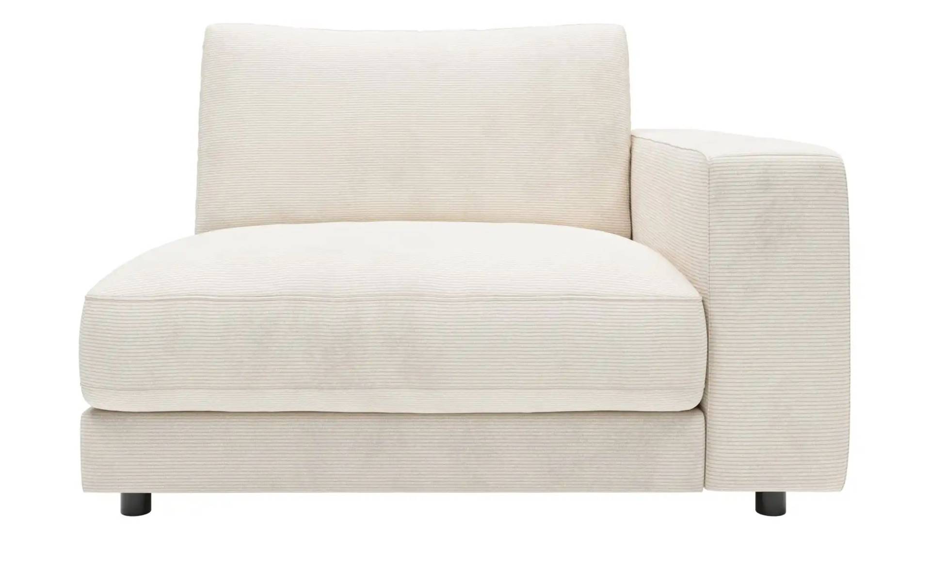 Jette Home Element Einsitzer Armlehne rechts in Feincord Sila ¦ weiß ¦ Maße (cm): B: 125 H: 85 T: 127.0 Polstermöbel > Sofas > Modulsofas - Höffner