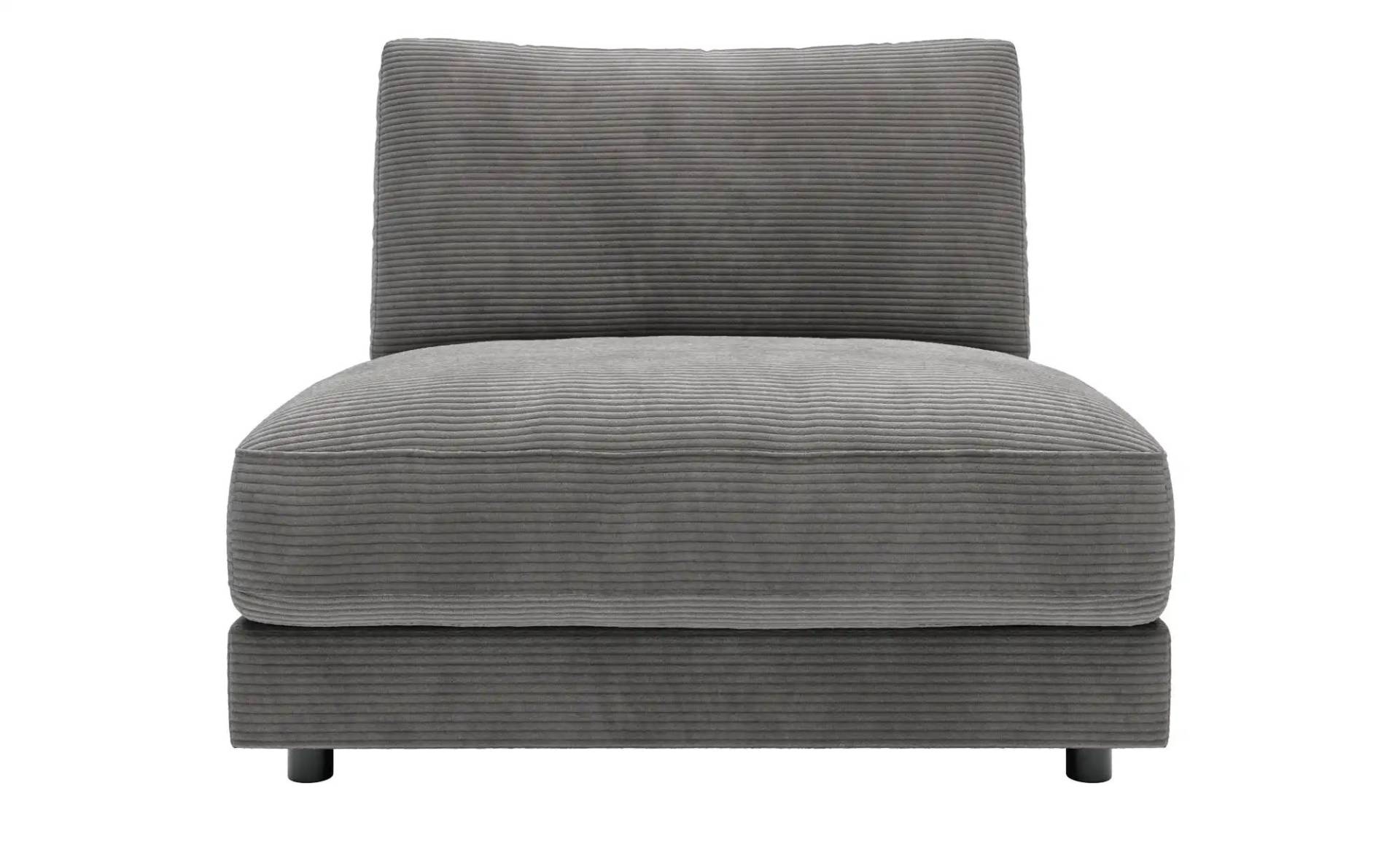 Jette Home Element Einsitzer ohne Armlehne in Cord Sila ¦ grau ¦ Maße (cm): B: 100 H: 85 T: 127.0 Polstermöbel > Sofas > Modulsofas - Höffner