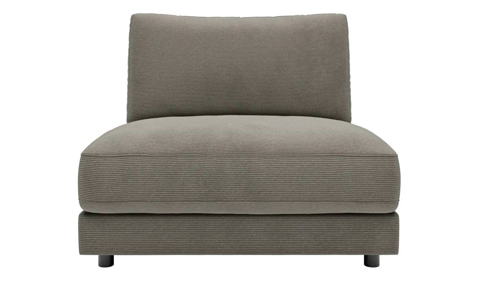 Jette Home Element Einsitzer ohne Armlehne in Feincord Sila ¦ grau ¦ Maße (cm): B: 100 H: 85 T: 127.0 Polstermöbel > Sofas > Modulsofas - Höffner