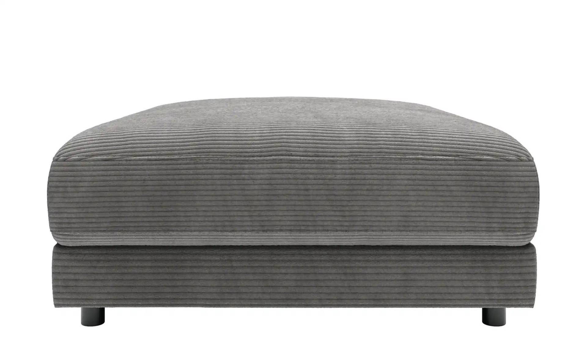 Jette Home Element Hocker in Cord Sila ¦ grau ¦ Maße (cm): B: 100 H: 43 T: 127.0 Polstermöbel > Sofas > Modulsofas - Höffner