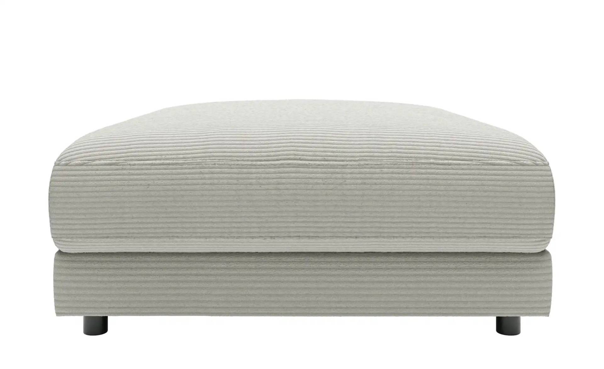 Jette Home Element Hocker in Cord Sila ¦ grau ¦ Maße (cm): B: 100 H: 43 T: 127.0 Polstermöbel > Sofas > Modulsofas - Höffner