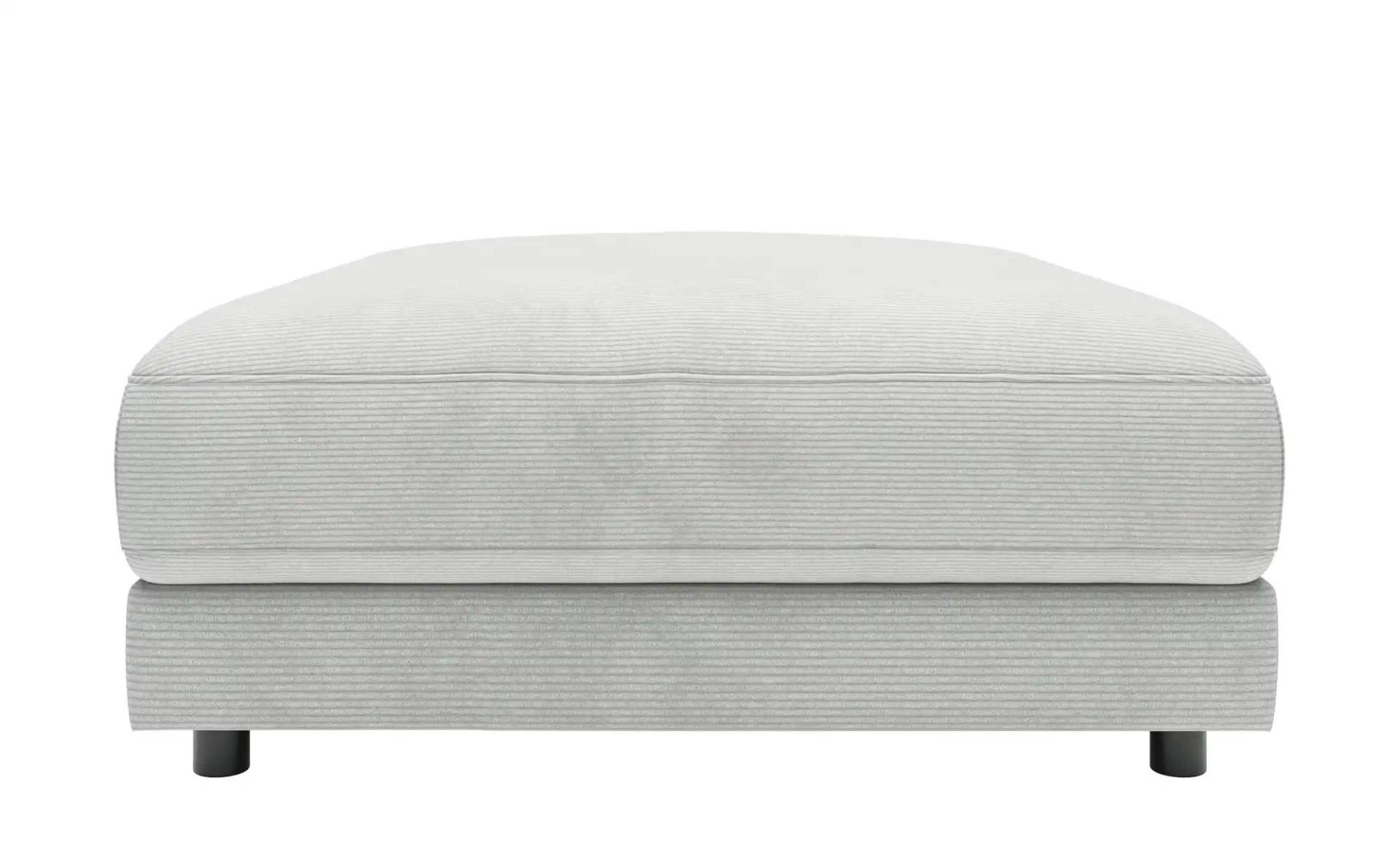 Jette Home Element Hocker in Feincord Sila ¦ grau ¦ Maße (cm): B: 100 H: 43 T: 127.0 Polstermöbel > Sofas > Modulsofas - Höffner