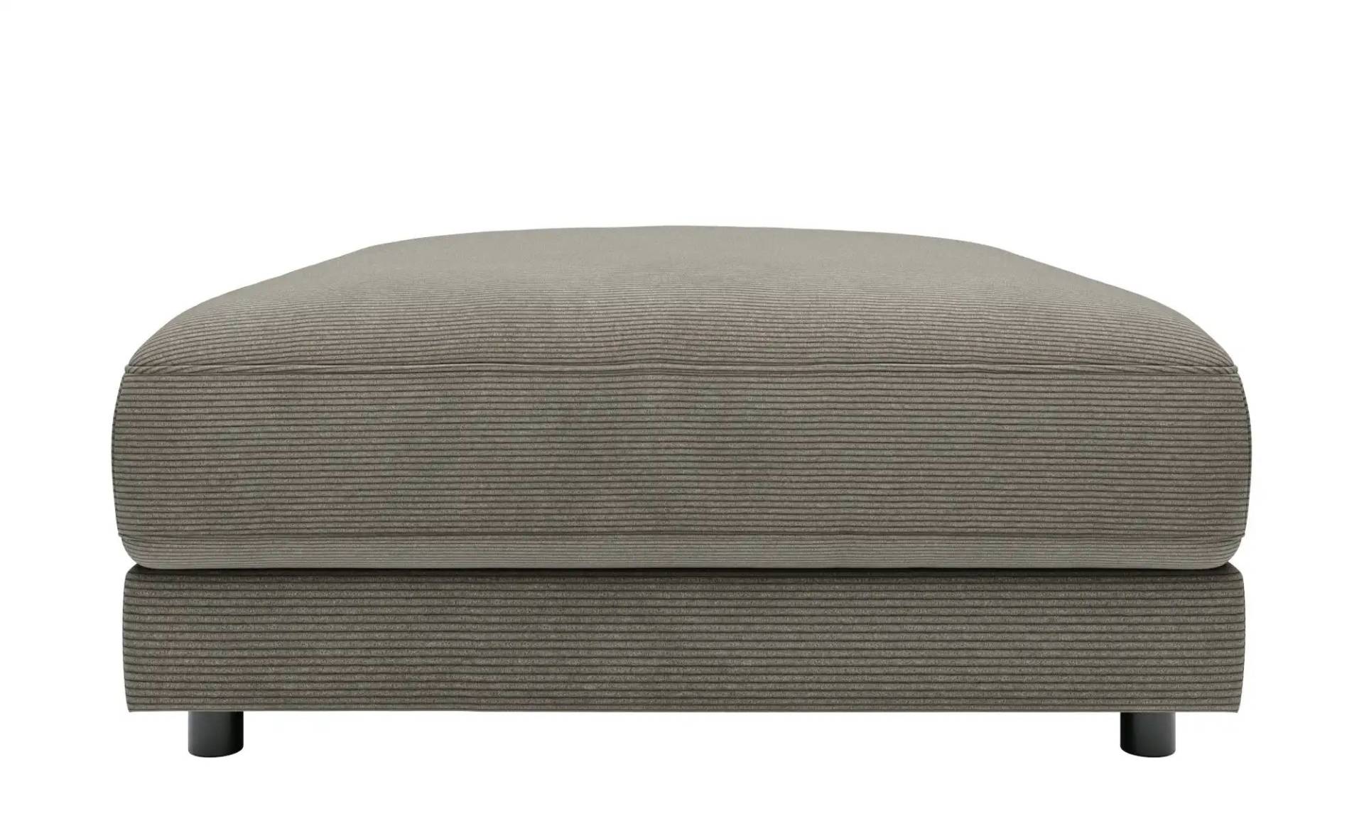 Jette Home Element Hocker in Feincord Sila ¦ grau ¦ Maße (cm): B: 100 H: 43 T: 127.0 Polstermöbel > Sofas > Modulsofas - Höffner
