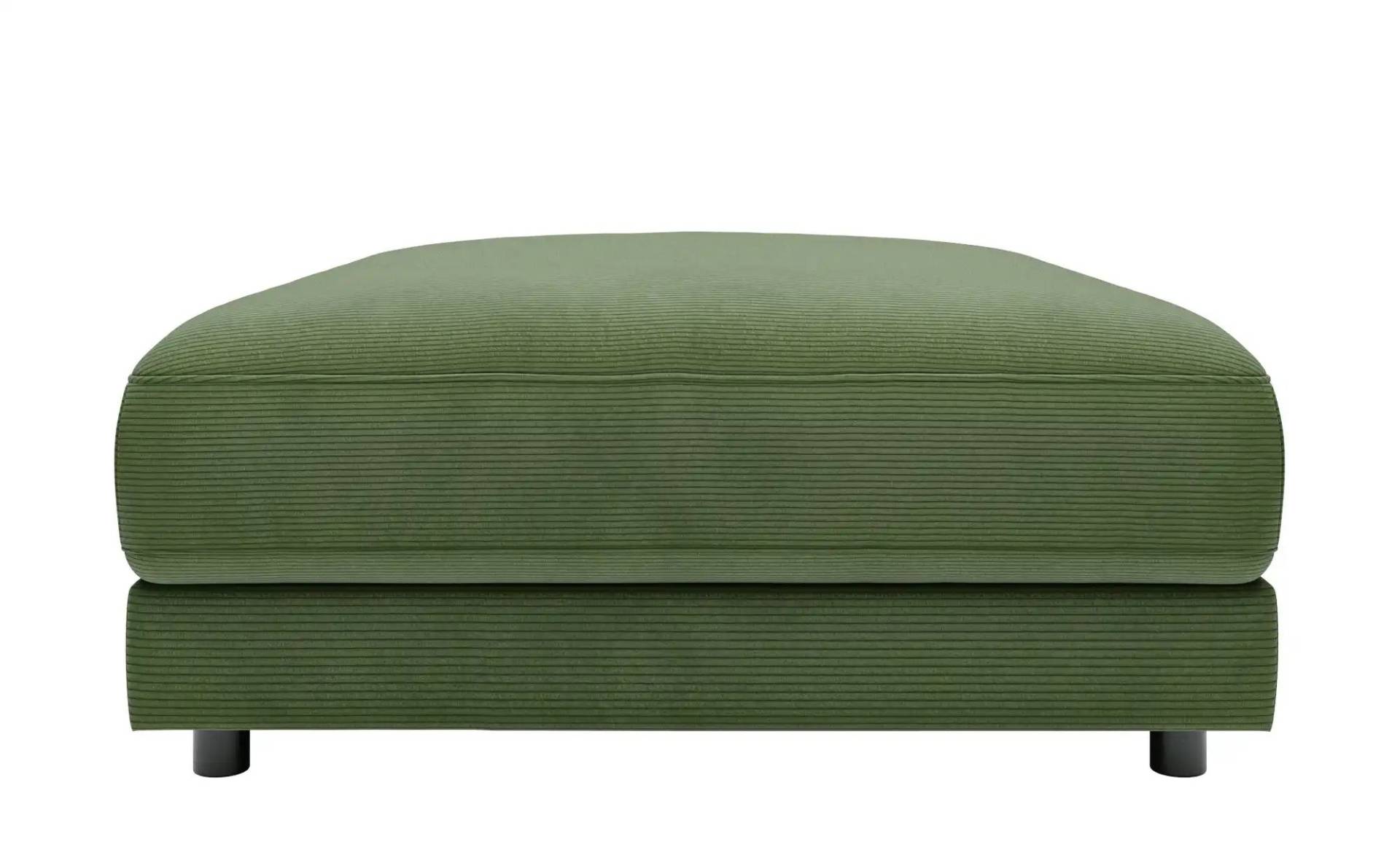 Jette Home Element Hocker in Feincord Sila ¦ grün ¦ Maße (cm): B: 100 H: 43 T: 127.0 Polstermöbel > Sofas > Modulsofas - Höffner