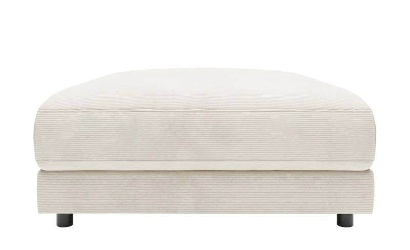 Jette Home Element Hocker in Feincord Sila ¦ weiß ¦ Maße (cm): B: 100 H: 43 T: 127.0 Polstermöbel > Sofas > Modulsofas - Höffner