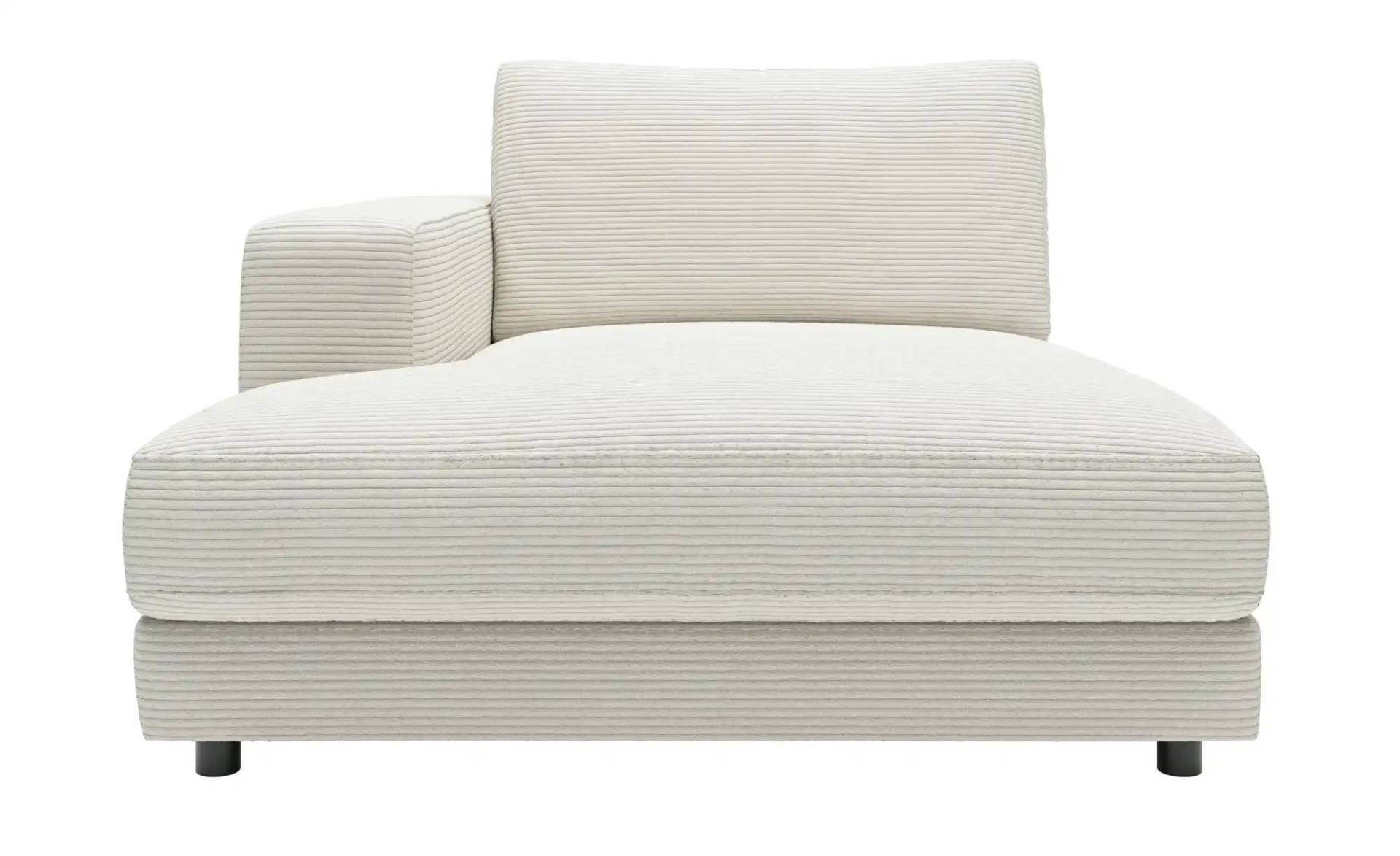 Jette Home Element Ottomane links in Cord Sila ¦ weiß ¦ Maße (cm): B: 125 H: 85 T: 170.0 Polstermöbel > Sofas > Modulsofas - Höffner