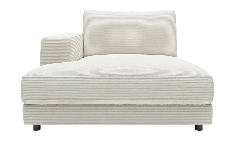 Jette Home Element Ottomane links in Cord Sila ¦ weiß ¦ Maße (cm): B: 125 H: 85 T: 170.0 Polstermöbel > Sofas > Modulsofas - Höffner