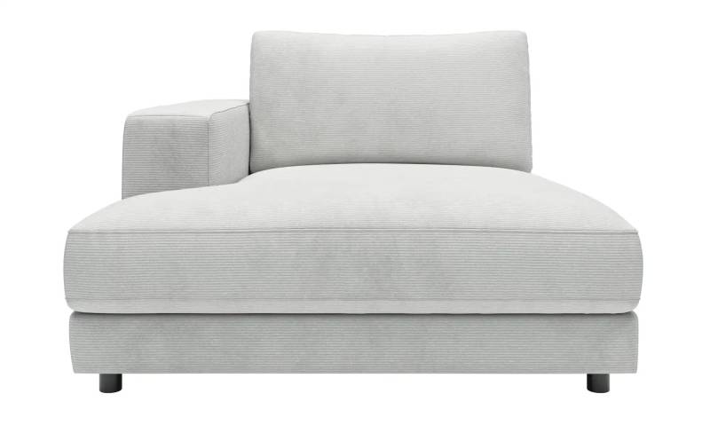 Jette Home Element Ottomane links in Feincord Sila ¦ grau ¦ Maße (cm): B: 125 H: 85 T: 170.0 Polstermöbel > Sofas > Modulsofas - Höffner