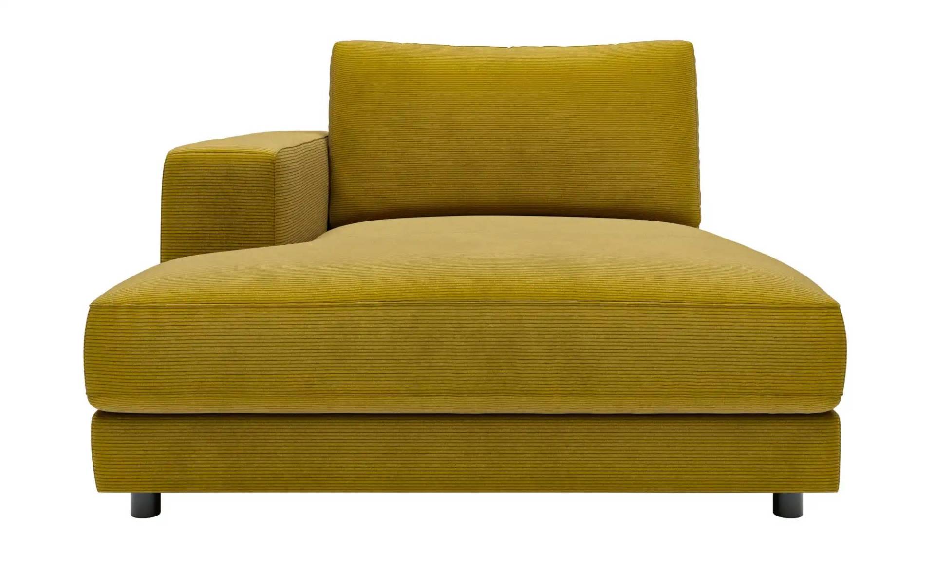 Jette Home Element Ottomane links in Feincord Sila ¦ grün ¦ Maße (cm): B: 125 H: 85 T: 170.0 Polstermöbel > Sofas > Modulsofas - Höffner