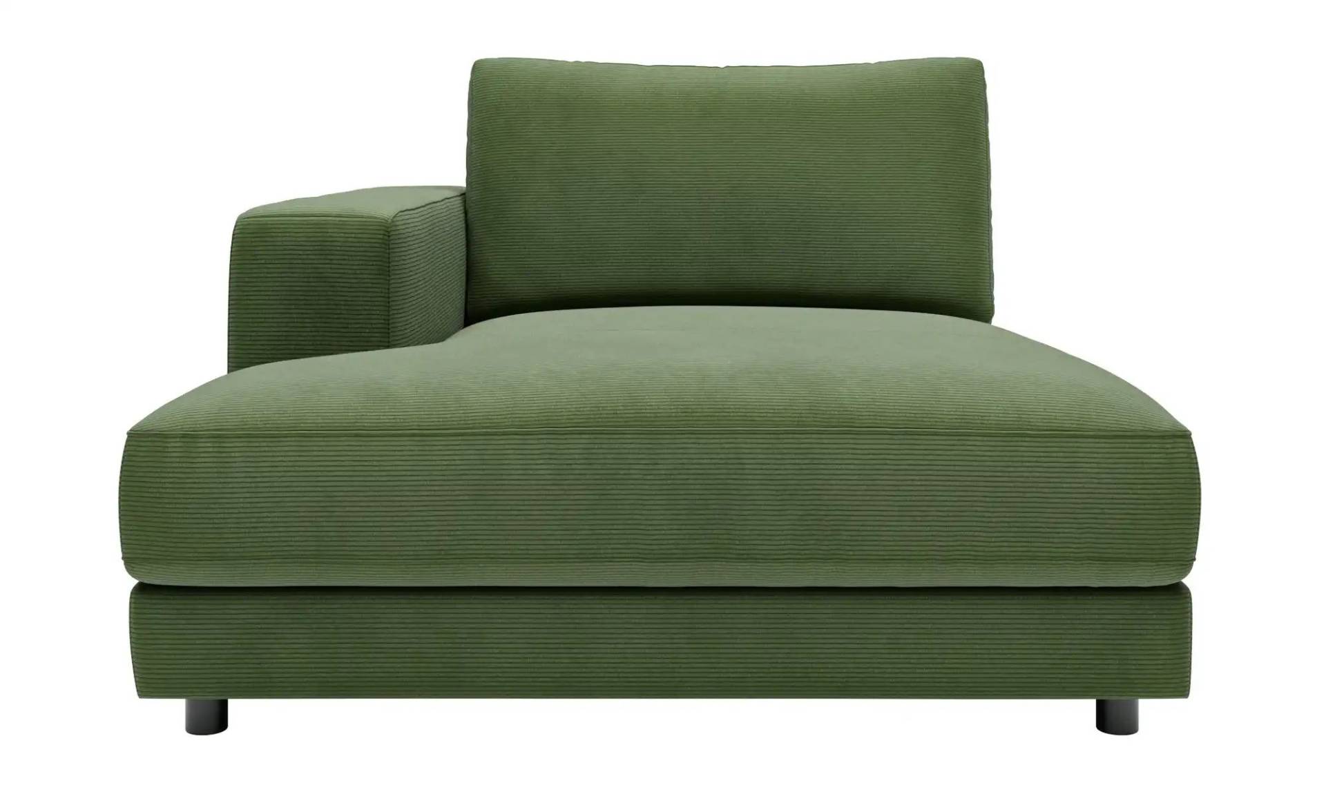 Jette Home Element Ottomane links in Feincord Sila ¦ grün ¦ Maße (cm): B: 125 H: 85 T: 170.0 Polstermöbel > Sofas > Modulsofas - Höffner