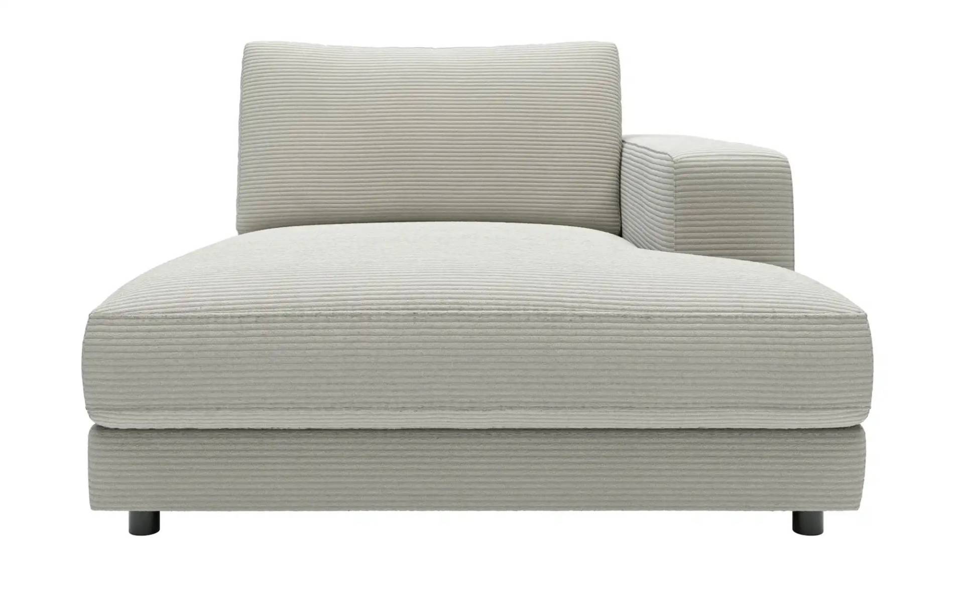 Jette Home Element Ottomane rechts in Cord Sila ¦ grau ¦ Maße (cm): B: 125 H: 85 T: 170.0 Polstermöbel > Sofas > Modulsofas - Höffner