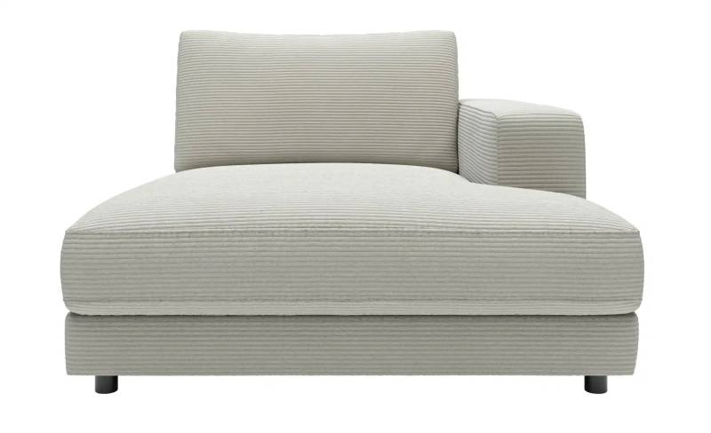 Jette Home Element Ottomane rechts in Cord Sila ¦ grau ¦ Maße (cm): B: 125 H: 85 T: 170.0 Polstermöbel > Sofas > Modulsofas - Höffner
