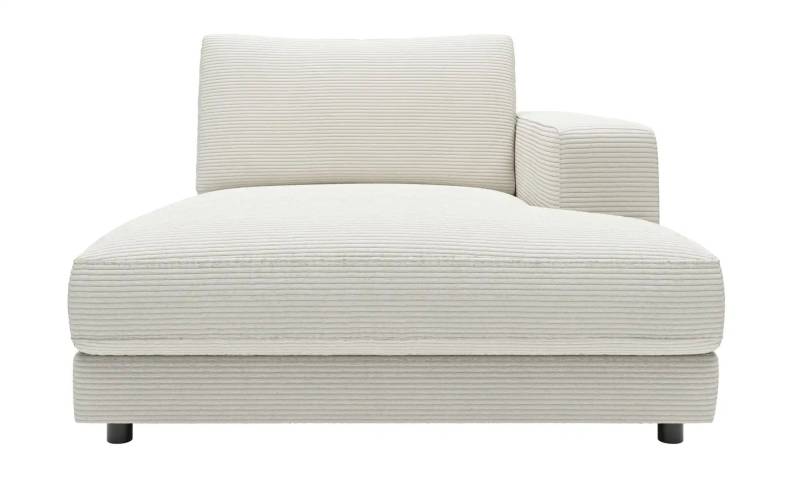 Jette Home Element Ottomane rechts in Cord Sila ¦ weiß ¦ Maße (cm): B: 125 H: 85 T: 170.0 Polstermöbel > Sofas > Modulsofas - Höffner