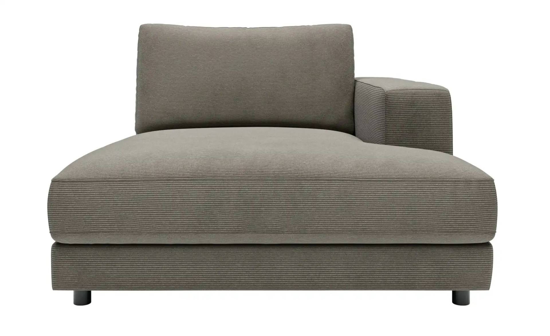 Jette Home Element Ottomane rechts in Feincord Sila ¦ grau ¦ Maße (cm): B: 125 H: 85 T: 170.0 Polstermöbel > Sofas > Modulsofas - Höffner