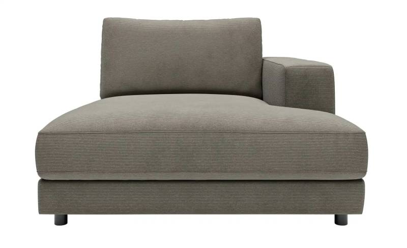 Jette Home Element Ottomane rechts in Feincord Sila ¦ grau ¦ Maße (cm): B: 125 H: 85 T: 170.0 Polstermöbel > Sofas > Modulsofas - Höffner