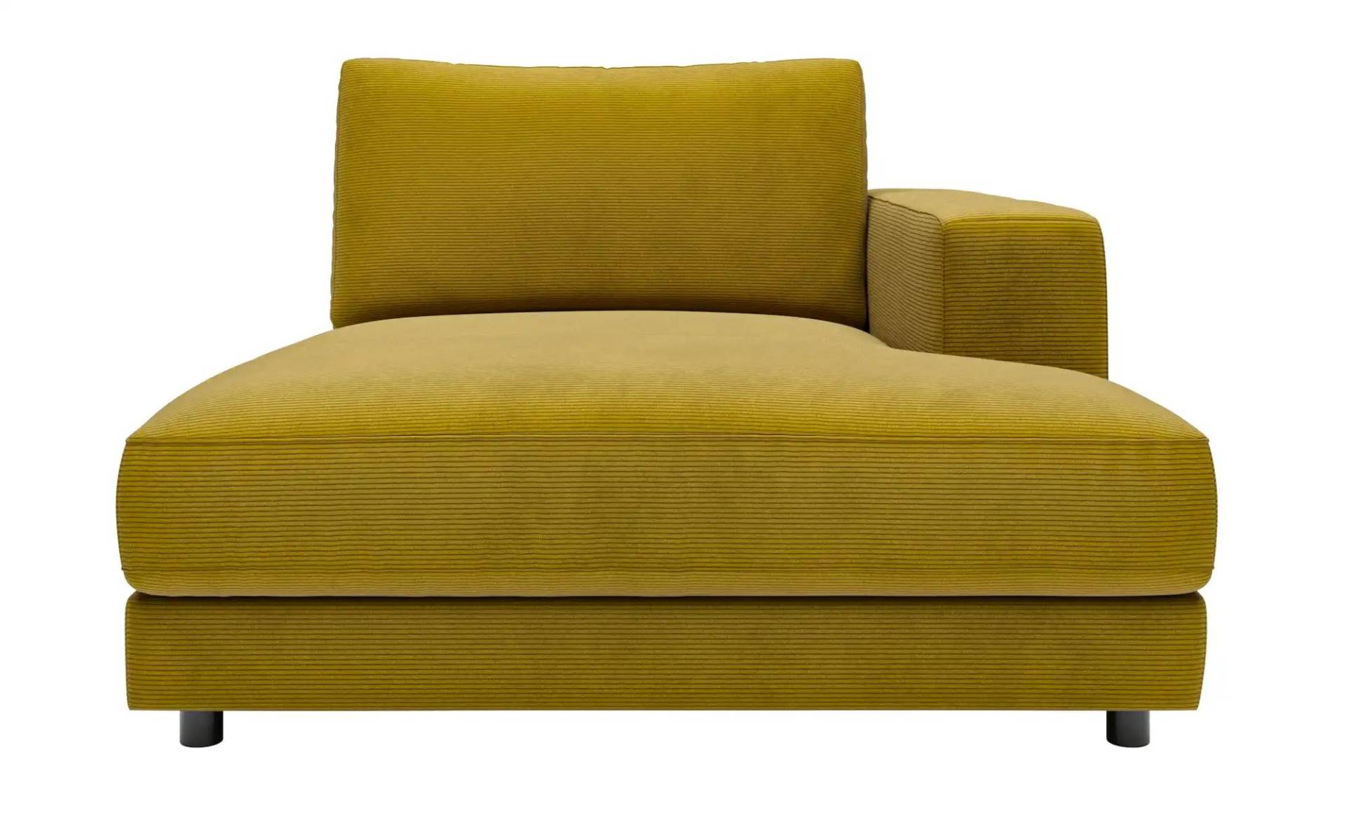 Jette Home Element Ottomane rechts in Feincord Sila ¦ grün ¦ Maße (cm): B: 125 H: 85 T: 170.0 Polstermöbel > Sofas > Modulsofas - Höffner