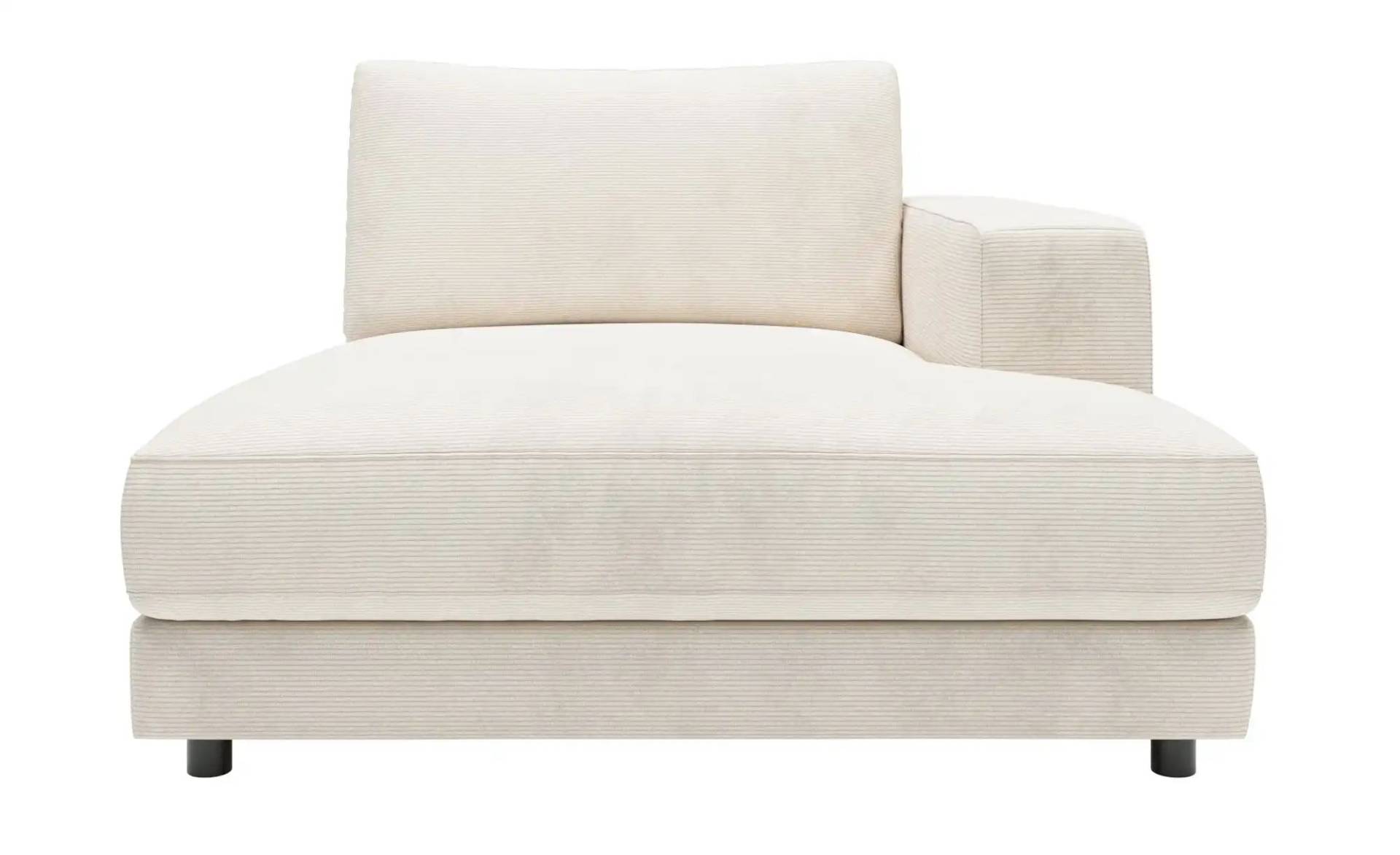 Jette Home Element Ottomane rechts in Feincord Sila ¦ weiß ¦ Maße (cm): B: 125 H: 85 T: 170.0 Polstermöbel > Sofas > Modulsofas - Höffner