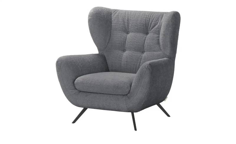 Jette Home Hochlehnsessel   Mellow  ¦ grau ¦ Maße (cm): B: 100 H: 106 T: 95.0 Polstermöbel > Sessel > Ohrensessel - Möbel Kraft