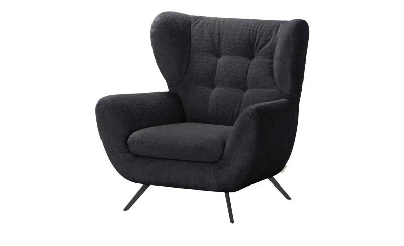 Jette Home Hochlehnsessel   Mellow  ¦ schwarz ¦ Maße (cm): B: 100 H: 106 T: 95.0 Polstermöbel > Sessel > Ohrensessel - Möbel Kraft