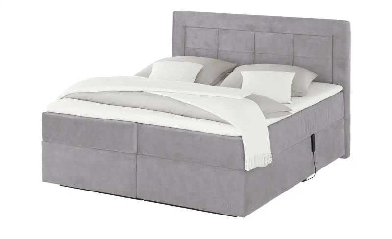 Jette Home Motor-Boxspringbett  Jette Patch ¦ grau ¦ Maße (cm): B: 182 H: 127 Betten > Komfortbetten - Höffner