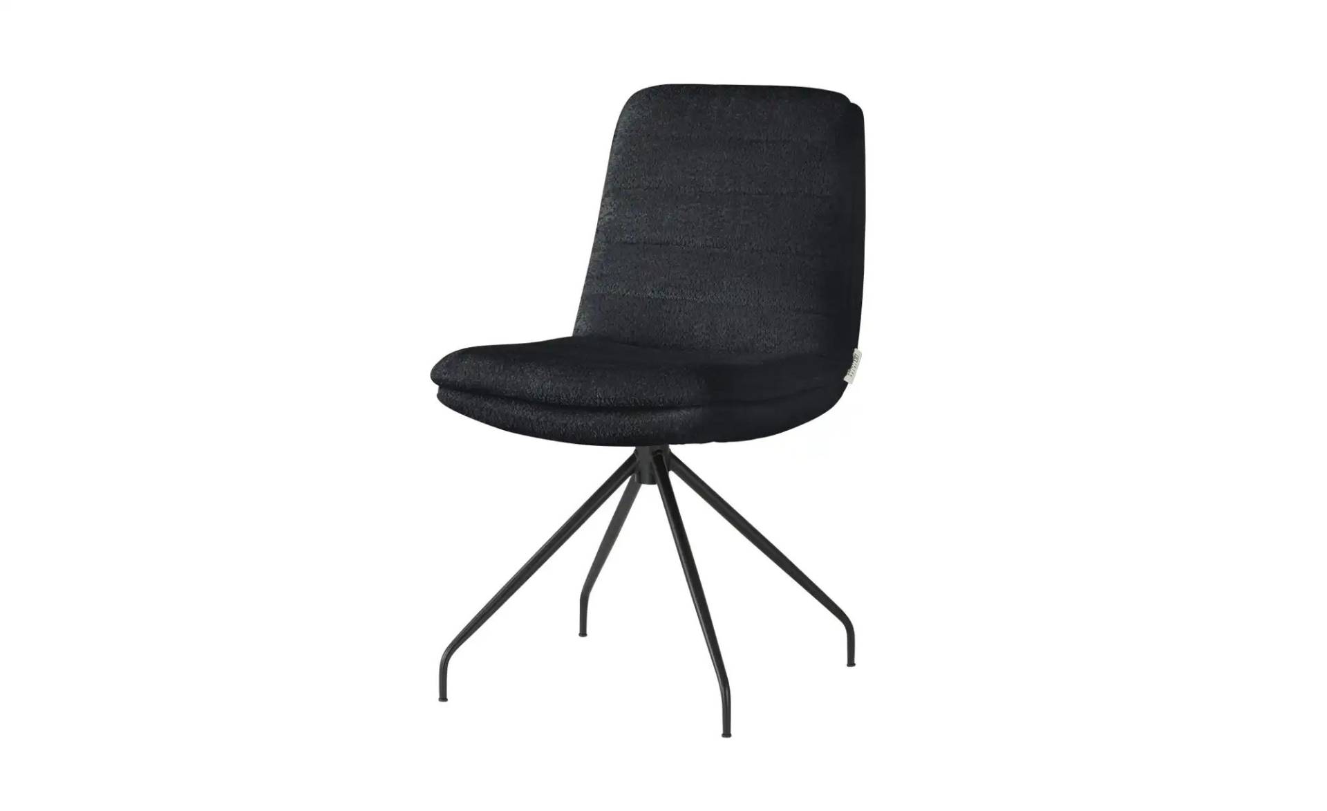 Jette Home Polsterstuhl  Ferro ¦ schwarz ¦ Maße (cm): B: 49 H: 85 T: 70.0 Stühle > Küchenstühle > Polster Küchenstühle - Höffner