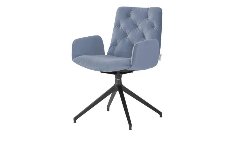 Jette Home Polsterstuhl drehbar Salo ¦ blau ¦ Maße (cm): B: 59 H: 87 T: 66.0 Stühle > Esszimmerstühle > Esszimmerstühle mit Armlehnen - Höffner