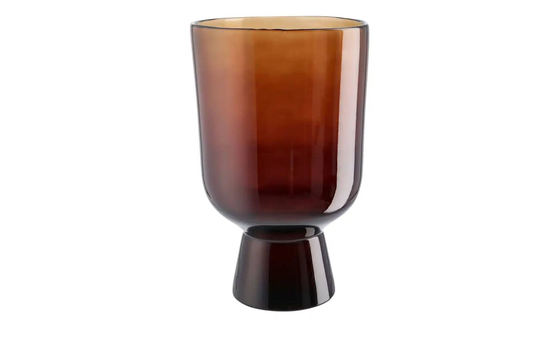 Jette Home Vase und Windlicht ¦ braun ¦ Glas  ¦ Maße (cm): H: 32,5  Ø: [20.0] Dekoration > Vasen - Möbel Kraft